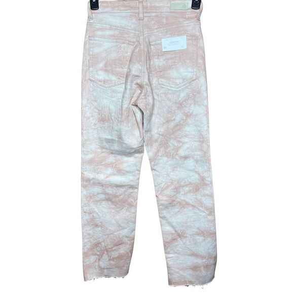 AG Alexxis Crop Straight Jean in Tie Dye Mauve Orchid NWT Size 27 - Picture 9 of 14